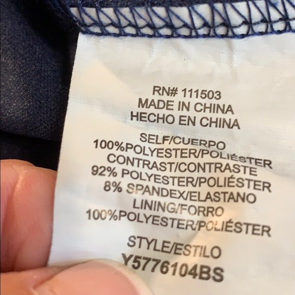 Navy XL Bell Sleeved Dress - Picture 10 of 10